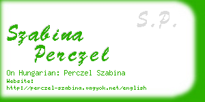 szabina perczel business card